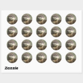 Cute Baby Otter Ronde Sticker (Vel)