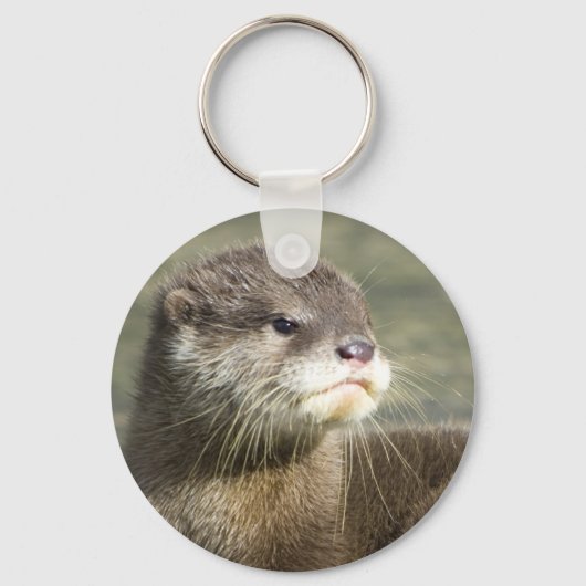 Cute Baby Otter Sleutelhanger (Voorkant)