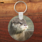 Cute Baby Otter Sleutelhanger (Voorkant)
