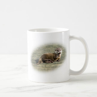 Cute Baby Otter Yawning Koffiemok