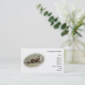 Cute Baby Otter Yawning Visitekaartje (Staand voorkant)