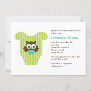 Cute Baby Outfit Baby shower Kaart