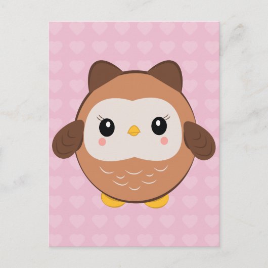 Cute Baby Owl Briefkaart (Voorkant)