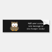 Cute Baby Owl Bumpersticker (Voorkant)