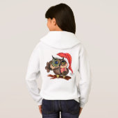 Cute Baby Owl in het Pet met Kerstmis en Gift - Fu (Achterkant volledig)