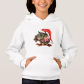 Cute Baby Owl in het Pet met Kerstmis en Gift - Fu (Voorkant)
