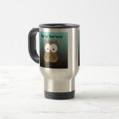 Cute Baby Owl Personalized Reisbeker (Voorkant links)