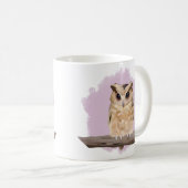 Cute Baby Owl - Roze Koffiemok (Voorkant rechts)