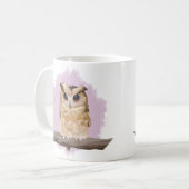 Cute Baby Owl - Roze Koffiemok (Voorkant links)