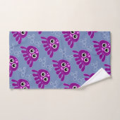 Cute Baby Paars Octopus Patroon Bad Handdoek (Handdoek)