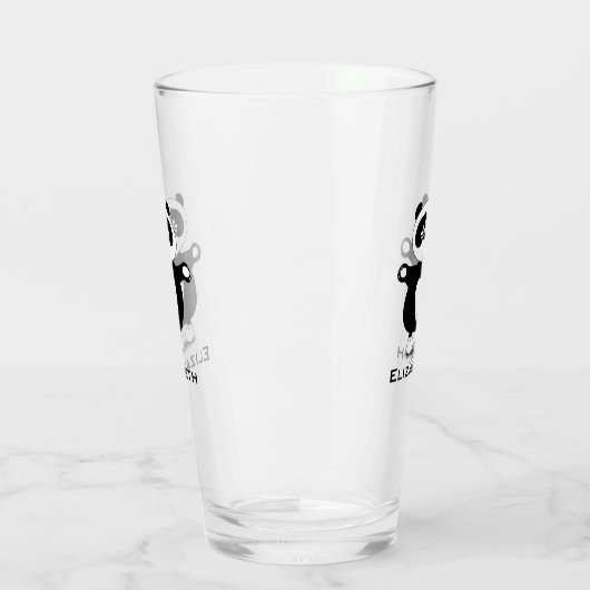 Cute Baby Panda add Name Glas (Links)