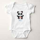 Cute Baby Panda Beer Cartoon Romper (Voorkant)