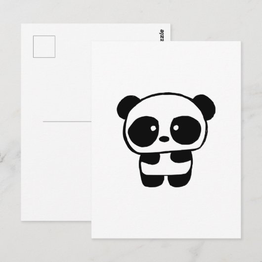 Cute Baby Panda Briefkaart (Voorkant / Achterkant)