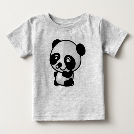 Cute Baby Panda Fine Jersey (Voorkant)