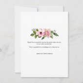 Cute Baby Panda Flat Hartelijk dank Bedankkaart (Achterkant)