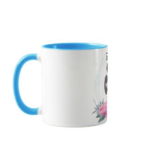 Cute Baby Panda Flower WreatCustom Name