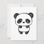Cute Baby Panda, getekend in Charcoal - Amanda Roo (Voorkant)