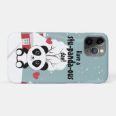 Cute Baby panda in Winter Sneeuwgrijs Case-Mate iPhone Case (Achterkant (horizontaal))