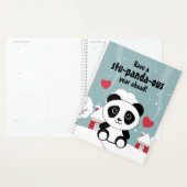 Cute Baby panda in Winter Sneeuwgrijs Planner (Display)