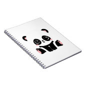 Cute Baby Panda Notitieboek (Rechterzijde)