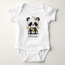 Cute Baby Panda Romper
