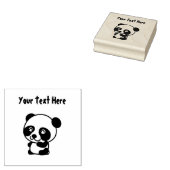 Cute Baby Panda Rubberstempel (Gestempeld)