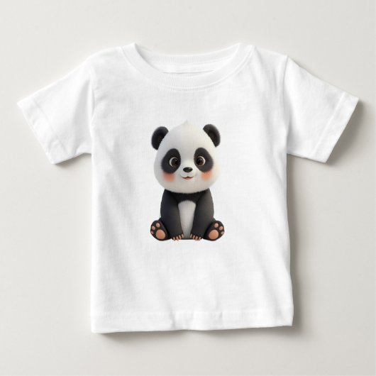 Cute Baby Panda T-Shirt (Voorkant)