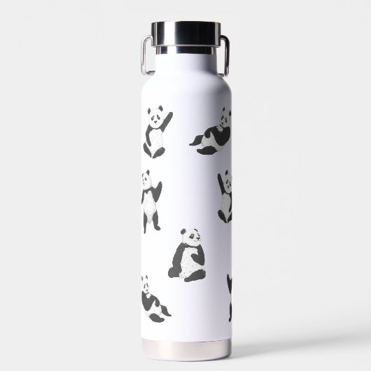 Cute baby panda Water Fles (Voorkant)