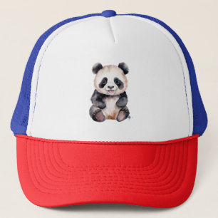 Cute baby panda waterverf trucker pet