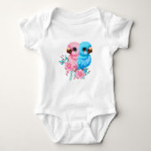 Cute Baby Parrot Twins Romper (Voorkant)