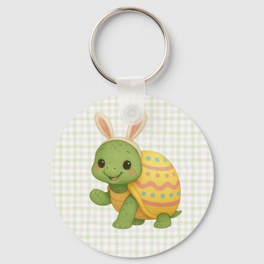 Cute baby Pasen/Lente Schildpad Sleutelhanger (Voorkant)