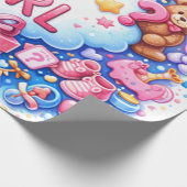 Cute Baby Pattern Wrapping Paper Cadeaupapier (Hoek)
