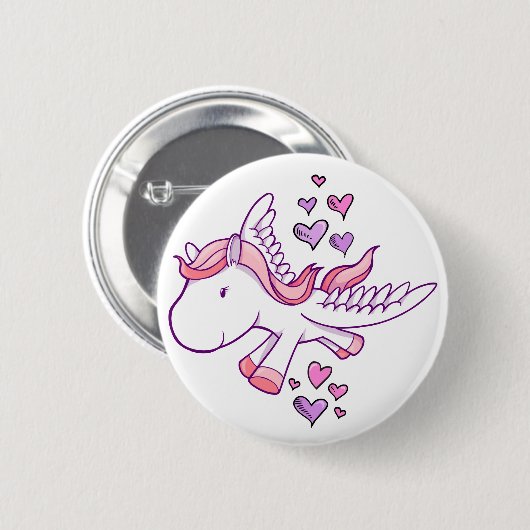 Cute Baby Pegasus Button (Voorkant /achterkant)