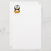 Cute Baby Penguin - Aanpasbaar Briefpapier (Voorkant / Achterkant)