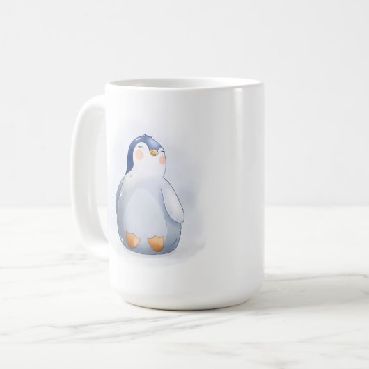 Cute Baby Penguin Coffee Mok (Voorkant links)
