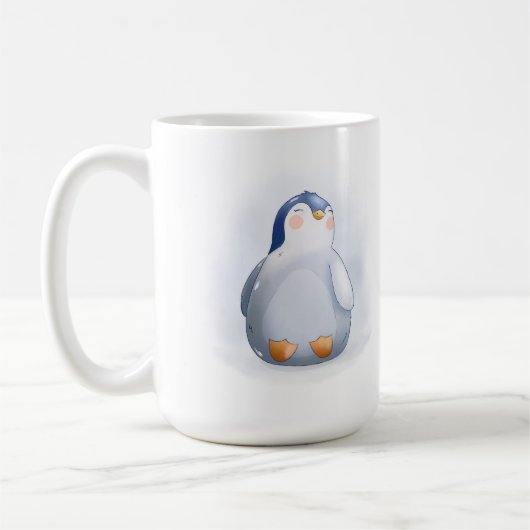 Cute Baby Penguin Coffee Mok (Links)