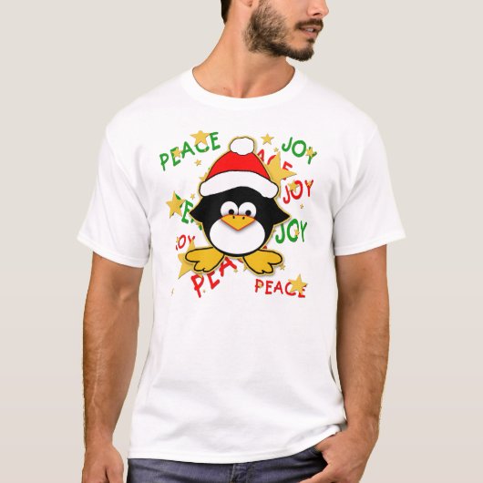 Cute Baby Penguin Holiday T shirt (Voorkant)