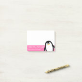 Cute Baby Penguin kiest uw kleuren Post-it® Notes (Op bureau)
