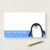 Cute Baby Penguin kiest uw kleuren Post-it® Notes (Op bureau)