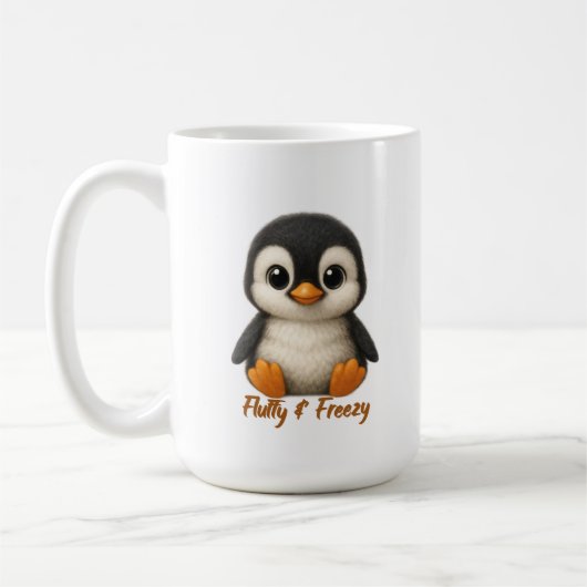 Cute Baby Penguin  Koffiemok (Links)