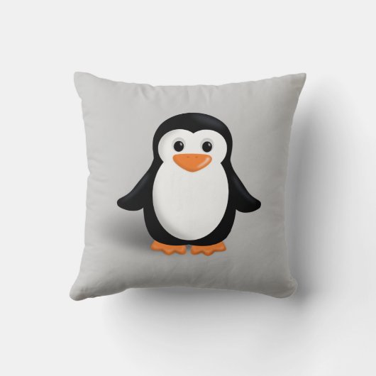 Cute Baby Penguin Kussen (Achterkant)