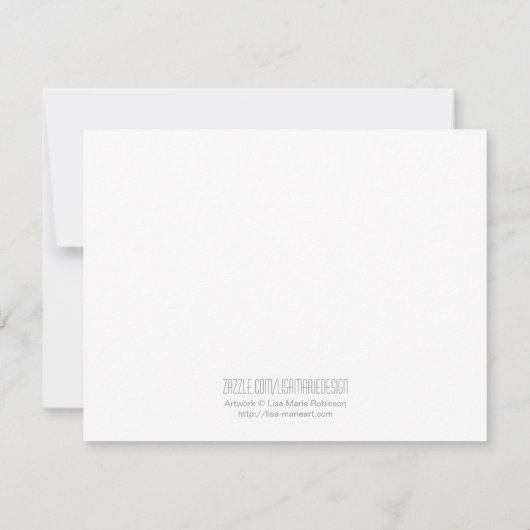 Cute Baby Penguin met Party Pet Bedankt (Achterkant)