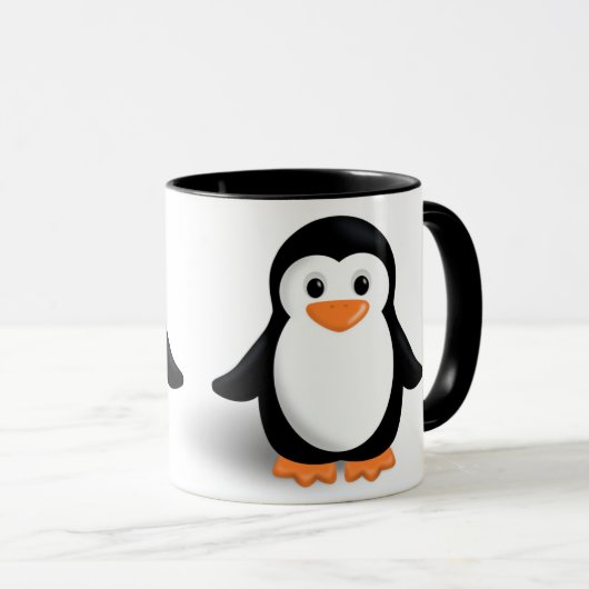 Cute Baby Penguin Mok (Voorkant rechts)