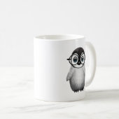 Cute Baby Penguin Wearing Eye Glasses Koffiemok (Voorkant rechts)