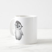 Cute Baby Penguin Wearing Eye Glasses Koffiemok (Voorkant links)