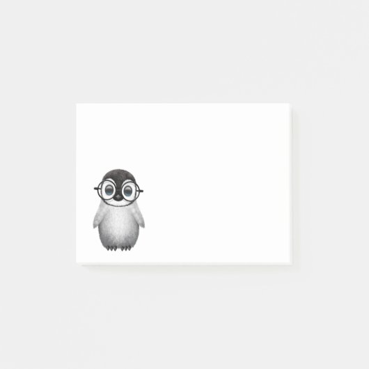 Cute Baby Penguin Wearing Eye Glasses Post-it® Notes (Voorkant)