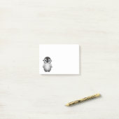 Cute Baby Penguin Wearing Eye Glasses Post-it® Notes (Op bureau)