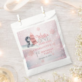 Cute Baby Penguin Winter ONEderland 1e verjaardag  Bedankzakje (Geknipt)