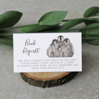 Cute Baby Penguins Baby shower Book Request