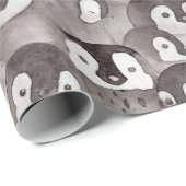 Cute Baby Penguins Pattern   Cadeaupapier (Rol Hoek)